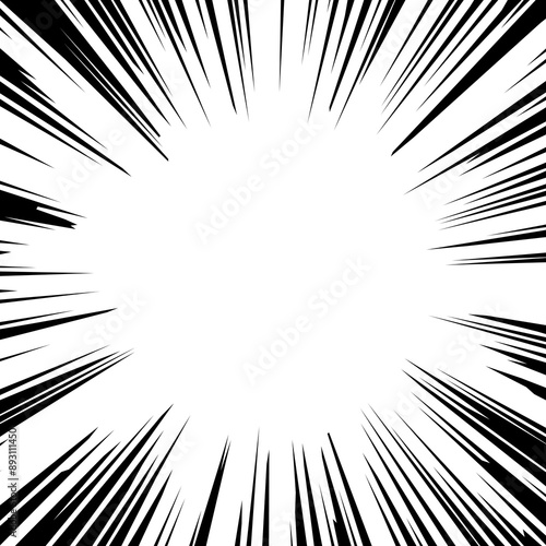 An impactful background of concentrated lines