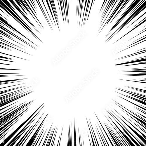 An impactful background of concentrated lines