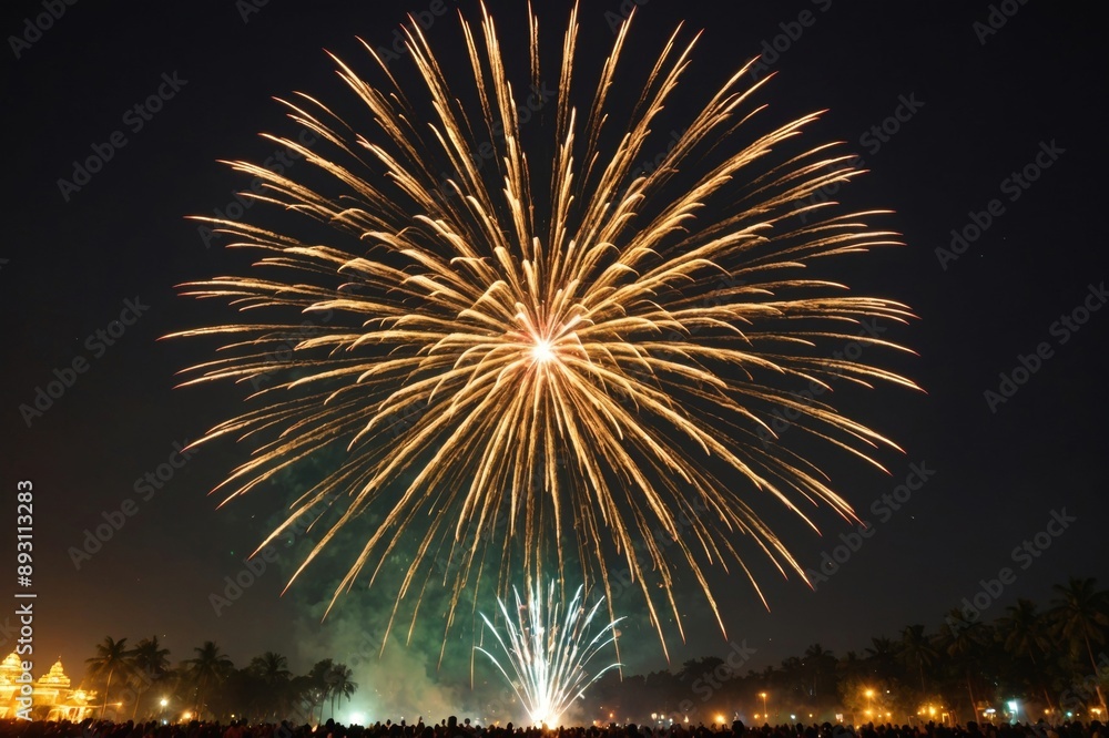 Amazing Fireworks During Diwali Festival Amazing Fireworks During Diwali Festival