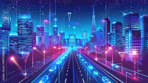 Efficient urban networking via smart city connectivity for improved city infrastructure