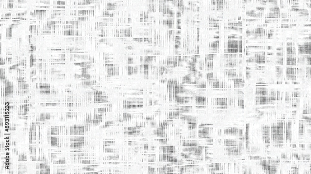 Fototapeta premium Minimalist white linen fabric seamless pattern with a subtle crosshatch design, perfect for backgrounds and textiles.