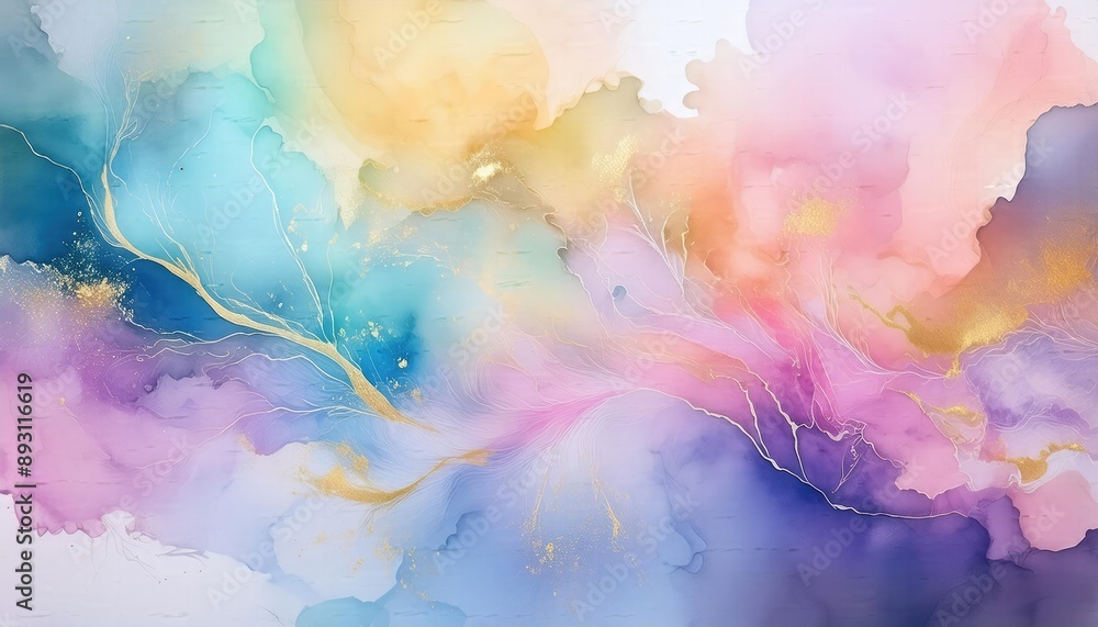 Fototapeta premium Watercolor background, colorful watercolor background, abstract watercolor painting