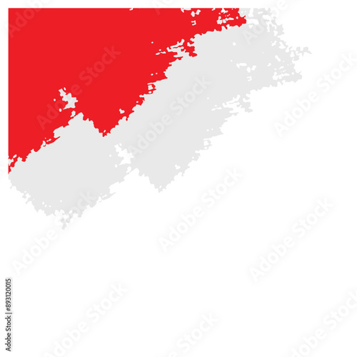 Indonesia Flag Brush Corner