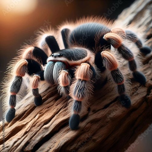 Hamori tarantulas live in their natural habitat photo