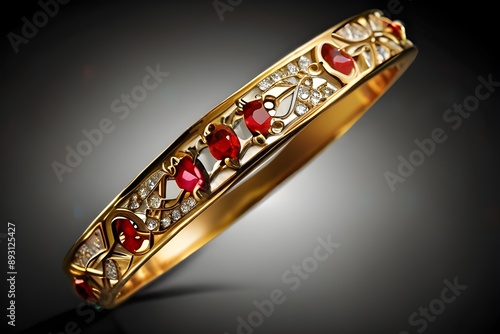 Indian design gold bangles decorative
