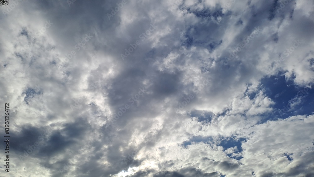 Blue Sky and White Clouds In Singapore