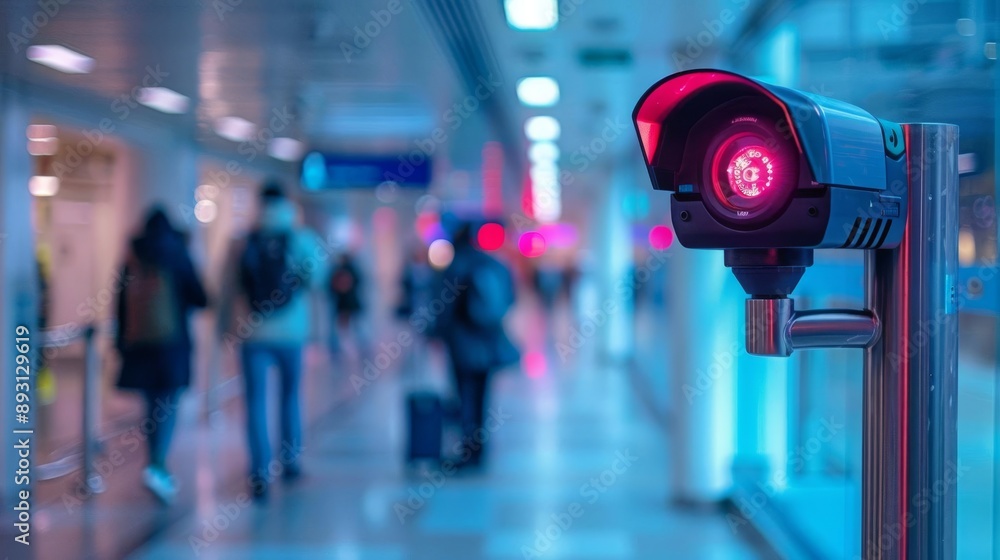 enforced security passport scan at the airport, alien enforced security passport scan at the airport, alien