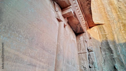 shiraz, fars province - iran - april 16 2023,Tomb of Artaxerxes III, ancient Persian capital Persepolis. photo