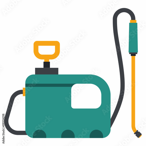 Horticulture sprayer vector cartoon illustration isolated on a white background.
