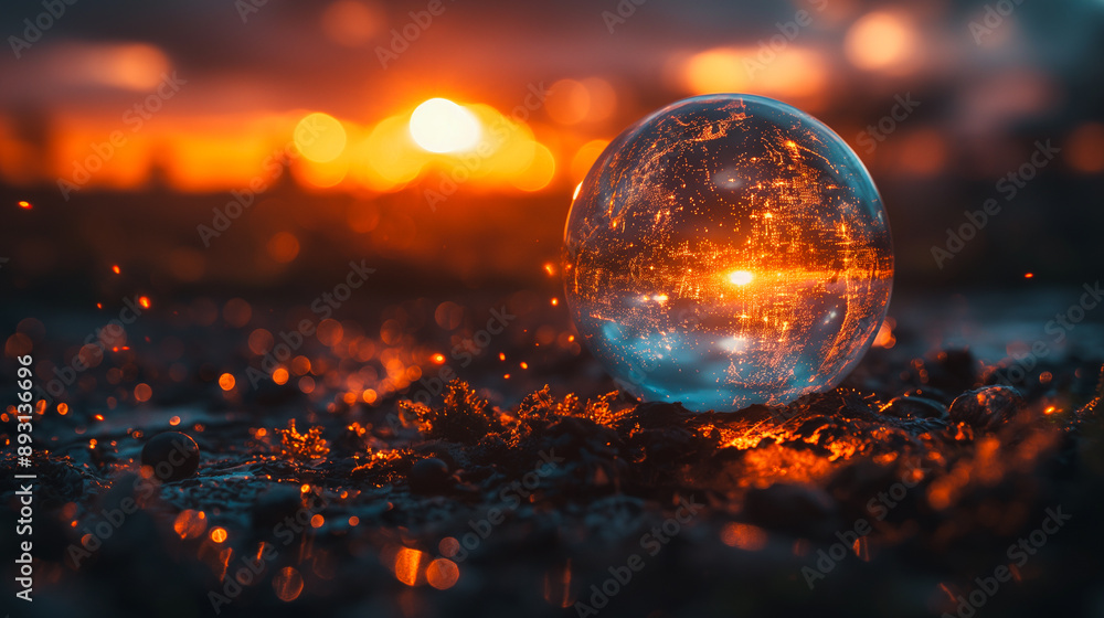 Technological globe at the center of a cityscape, showcasing a futuristic technology concept with advanced digital elements. Technological globe at the center of a cityscape, showcasing a futuristic technology concept with advanced digital elements.