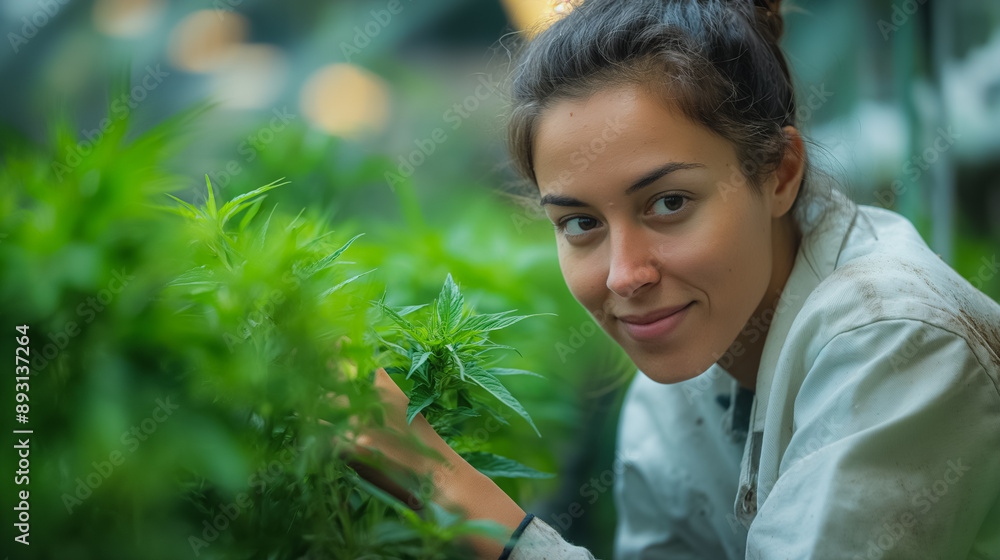 Genetic researcher involved in seed research, focusing on the modification of rice grains through biotechnology and genetic modification. Genetic researcher involved in seed research, focusing on the modification of rice grains through biotechnology and genetic modification.