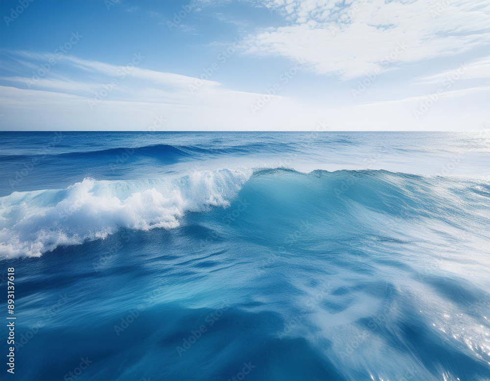 Tranquil Waves with a Calming Blue Tone Tranquil Waves with a Calming Blue Tone
