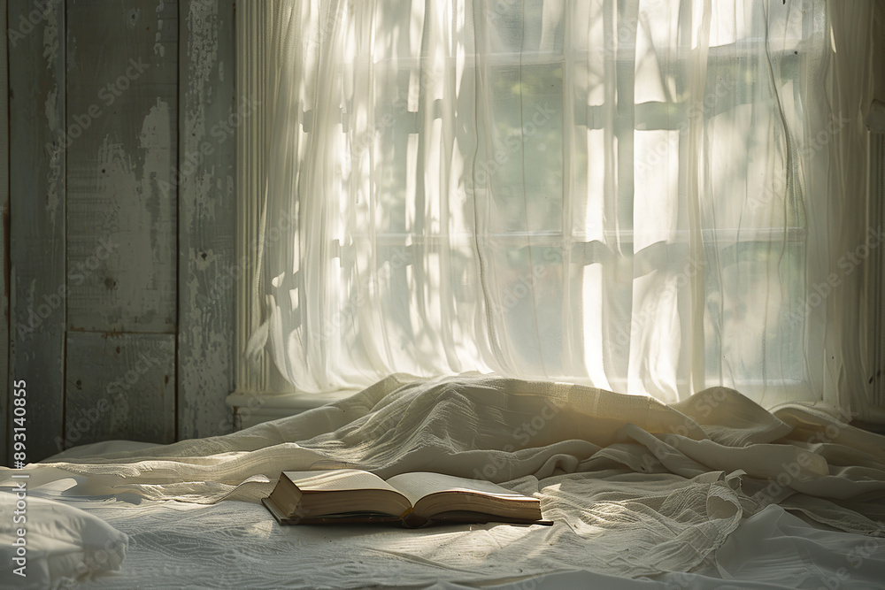 Open book placed on bed, minimalist bedroom, relaxing and visually pleasing. Bed with book , minimalist bedroom, relaxing and visually pleasing. Open book placed on bed, minimalist bedroom, relaxing and visually pleasing. Bed with book , minimalist bedroom, relaxing and visually pleasing.