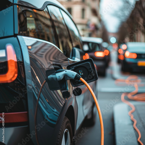 Electric cars are becoming more popular. One type of electric car is the plug-in hybrid, or PHEV. PHEVs can run on electricity or gasoline, and they have a larger battery than a standard hybrid car.