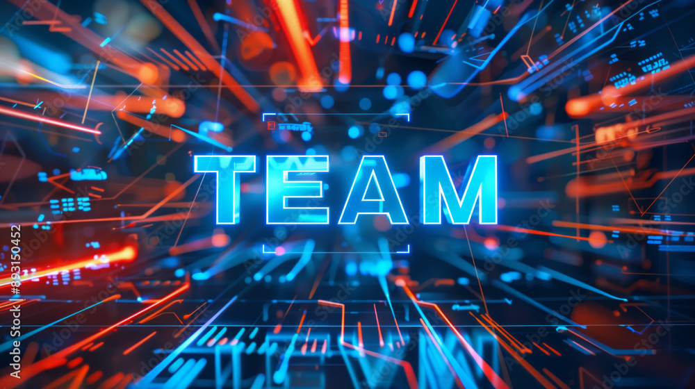 Futuristic background with the word Futuristic background with the word