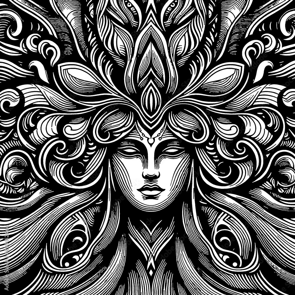 boho art style pattern texture woman face
boho art style pattern texture woman face