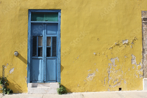 Yellow House in Campeche Mexico