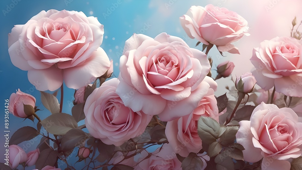 pink roses in the plate pink roses in the plate