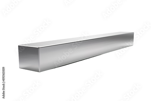 Wallpaper Mural A Polished Steel Bar Against A White Background on a Clear PNG or White Background. Torontodigital.ca