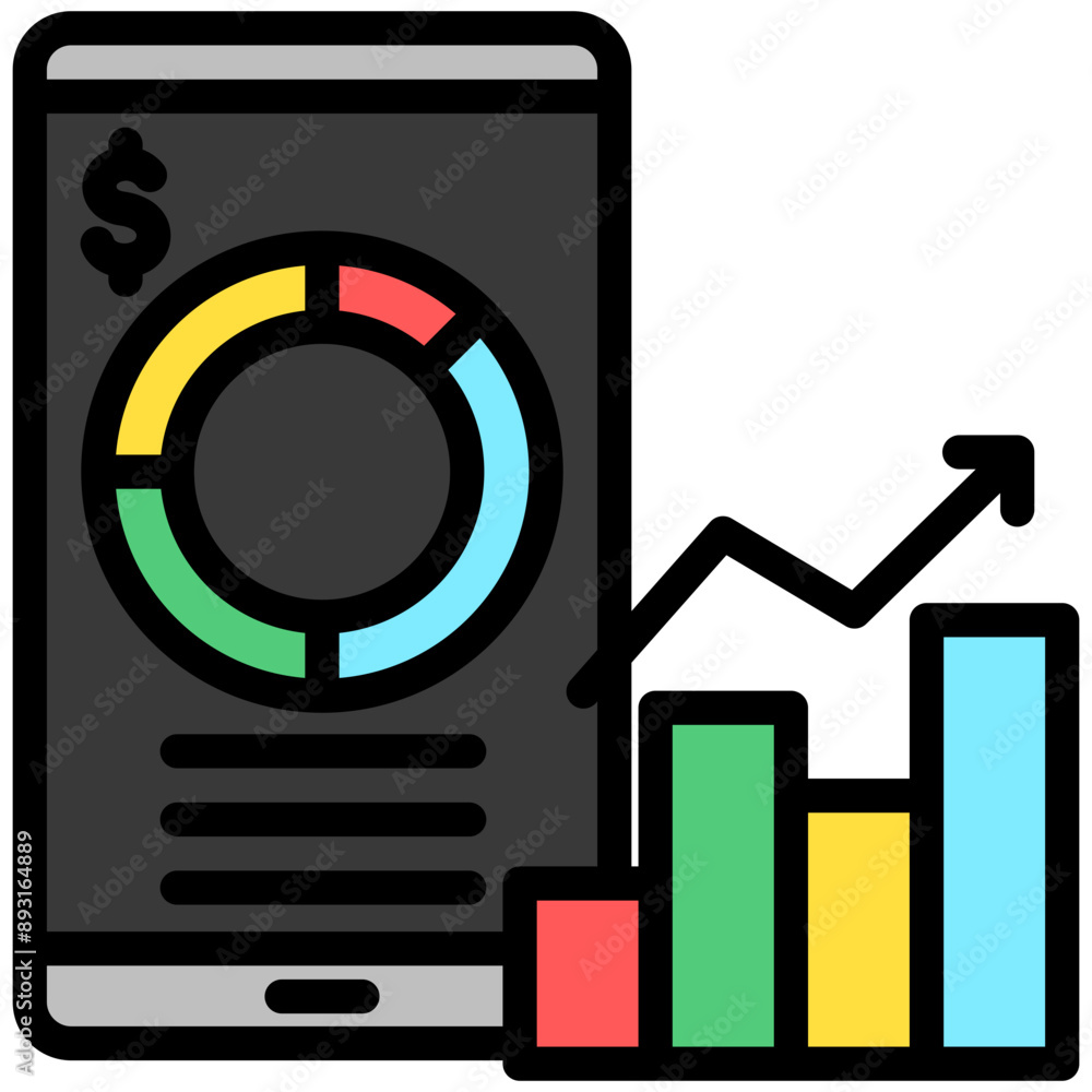 Expense Tracker lineal multi color icon, related to financial technology theme. use for UI or UX kit, app and web development. Expense Tracker lineal multi color icon, related to financial technology theme. use for UI or UX kit, app and web development.