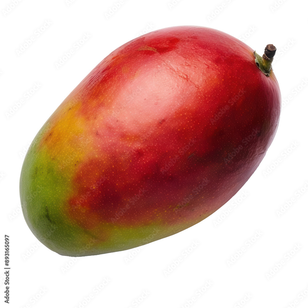 A single, ripe mango on transparent background A single, ripe mango on transparent background