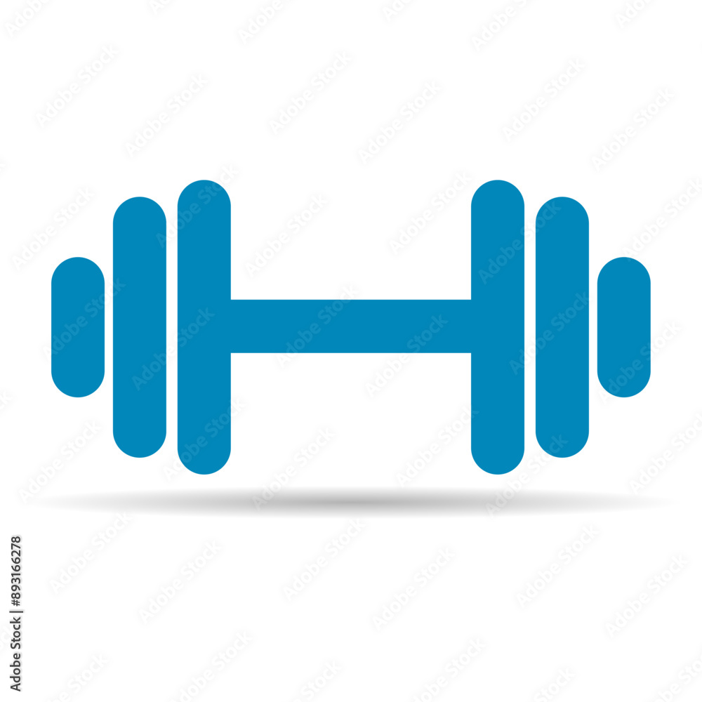 Fitness weight shadow icon, dumbbell design web button vector illustration Fitness weight shadow icon, dumbbell design web button vector illustration