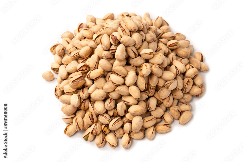 Tasty pistachios isolated on a white background. Tasty pistachios isolated on a white background.