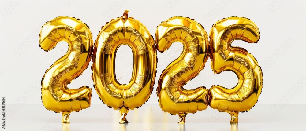 Golden 2025 Balloons Golden 2025 Balloons