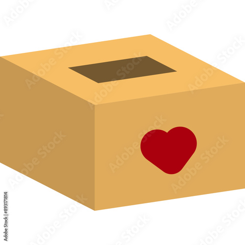 Flat Donation Box