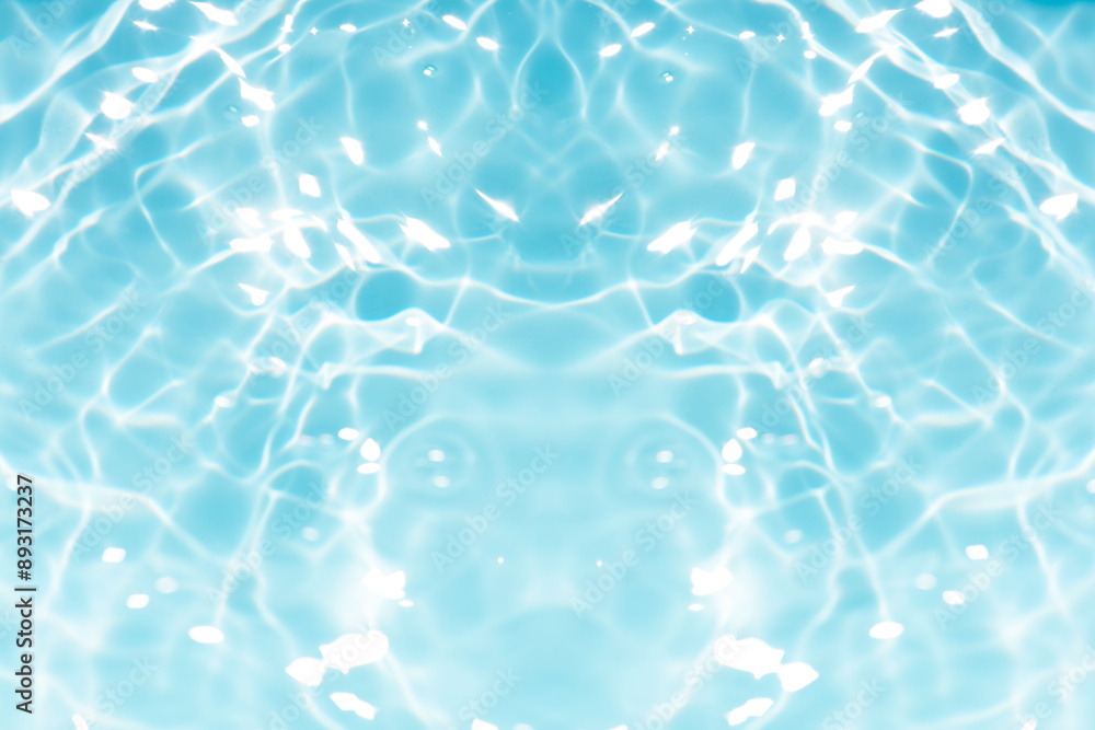 Blue water with ripples on the surface. Defocus blurred transparent blue colored clear calm water surface texture with splashes and bubbles. Water waves with shining pattern texture background. Blue water with ripples on the surface. Defocus blurred transparent blue colored clear calm water surface texture with splashes and bubbles. Water waves with shining pattern texture background.