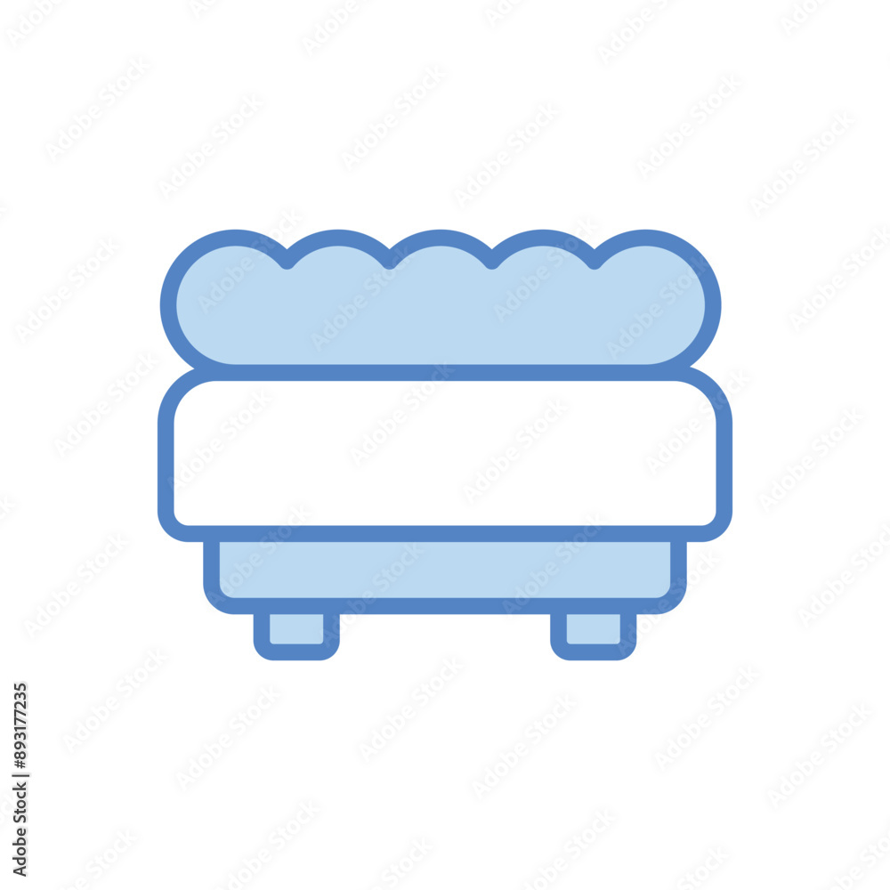 Ottoman vector icon Ottoman vector icon