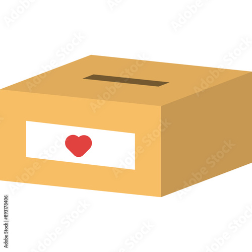 Flat Donation Box