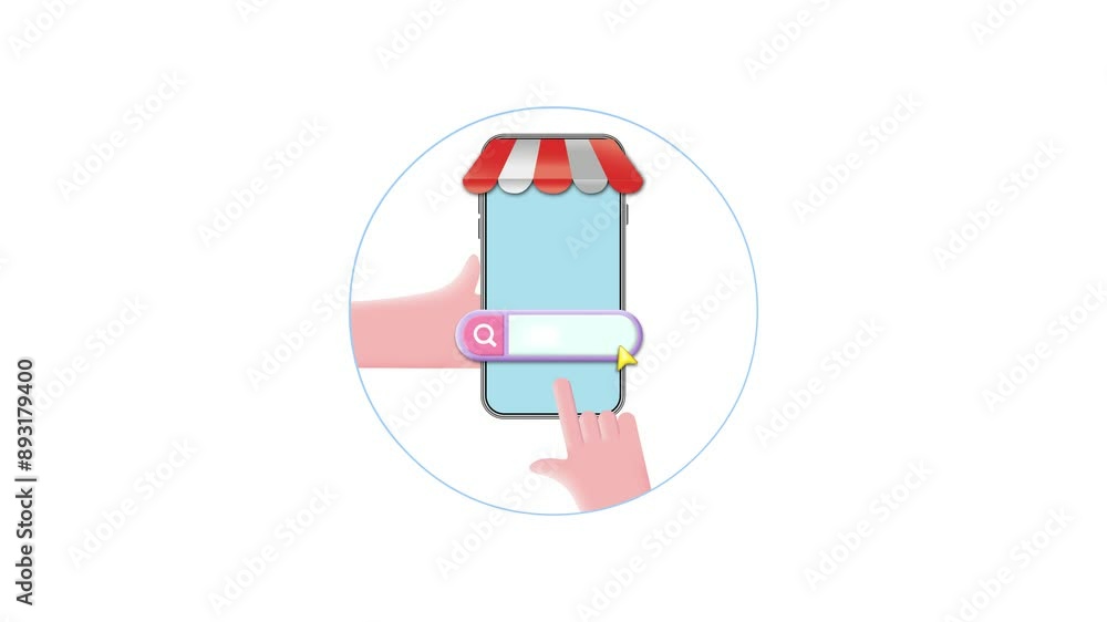 Using a smartphone for online purchases and product orders Using a smartphone for online purchases and product orders