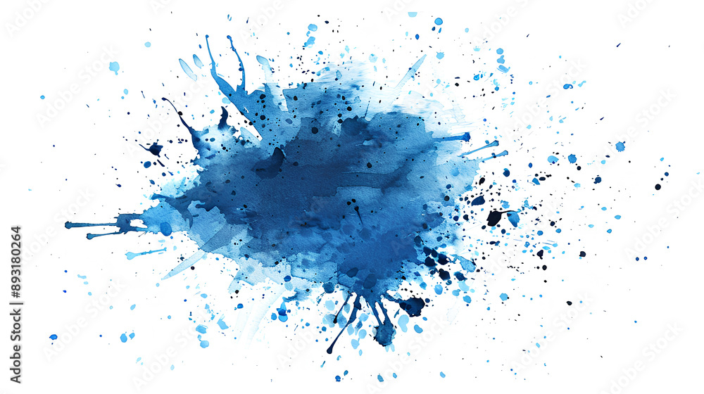 watercolor stain blue paint splatter watercolor stain blue paint splatter