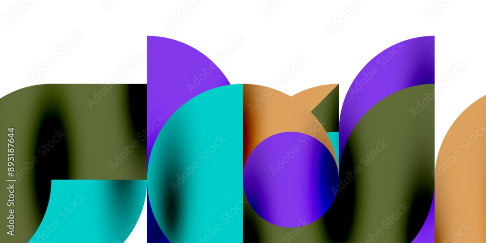 Shadow effect shiny circles and round triangles geometric modern art. Vector Illustration For Wallpaper, Banner, Background, Card, Book Illustration, landing page Shadow effect shiny circles and round triangles geometric modern art. Vector Illustration For Wallpaper, Banner, Background, Card, Book Illustration, landing page