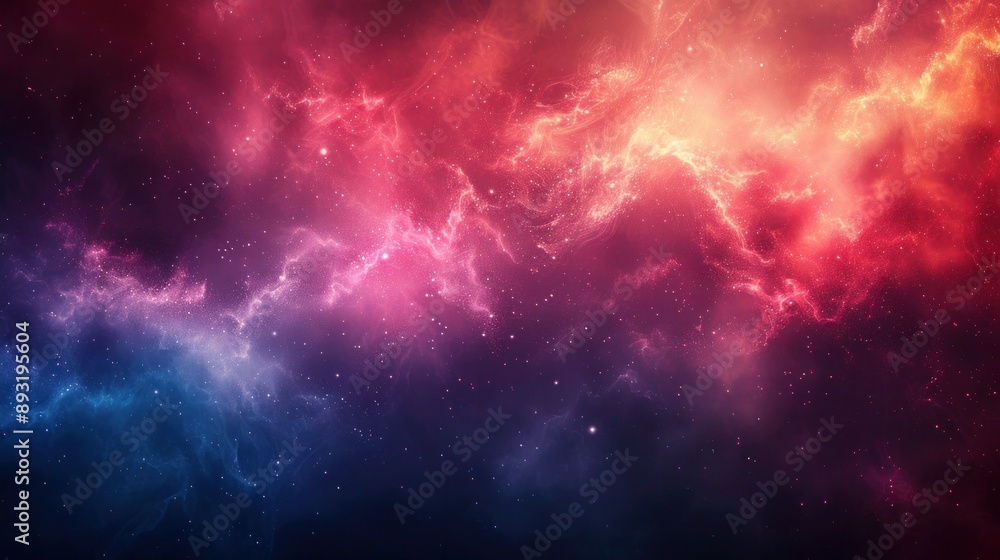 Naklejka premium Pure Color Gradient Background in Red and Blue - Abstract Technology Creation