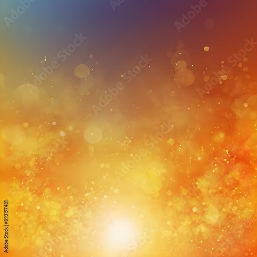 A blurred golden warm yellow and orange abstract sunny summer sky background Illustration Gerenative AI