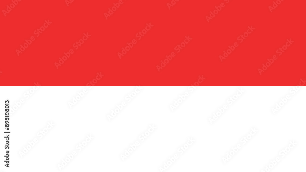 Official vector flag of Indonesia. Illustration eps10. Official vector flag of Indonesia. Illustration eps10.
