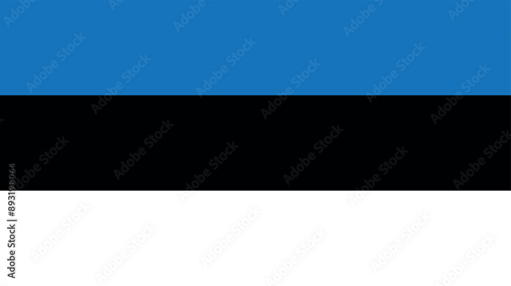 Official vector flag of Estonia. Illustration eps10. Official vector flag of Estonia. Illustration eps10.