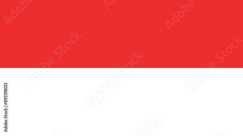Official vector flag of Indonesia. Illustration eps10.