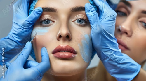 Facial measurement and beauty: multi-process facial shaping and skin care practices photo