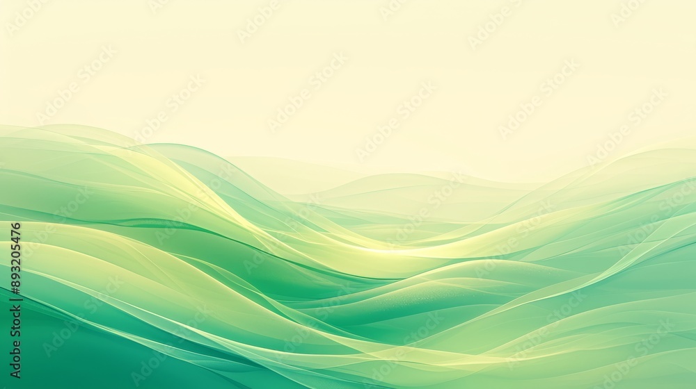 A Close up View of a Wavy Background With Green, Blue and White Colors - Generative AI A Close up View of a Wavy Background With Green, Blue and White Colors - Generative AI