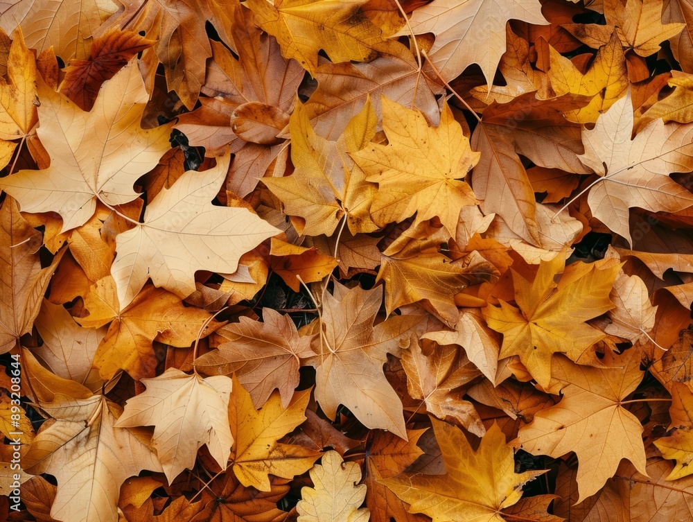Glorious Gold: A Stunning Close-Up of Yellow Autumn Leaves on the Ground Glorious Gold: A Stunning Close-Up of Yellow Autumn Leaves on the Ground