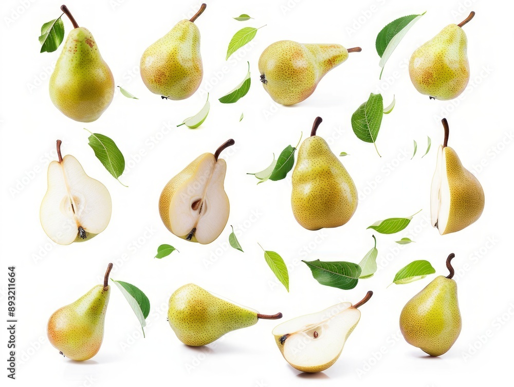 Pear-Fectly Airborne: Fresh Pears in Flight Pear-Fectly Airborne: Fresh Pears in Flight