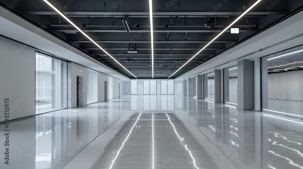 Obraz premium Pristine and high-end vacant European space