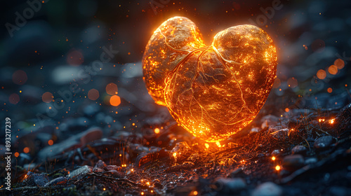 Liver medical illustrations,visualization of space