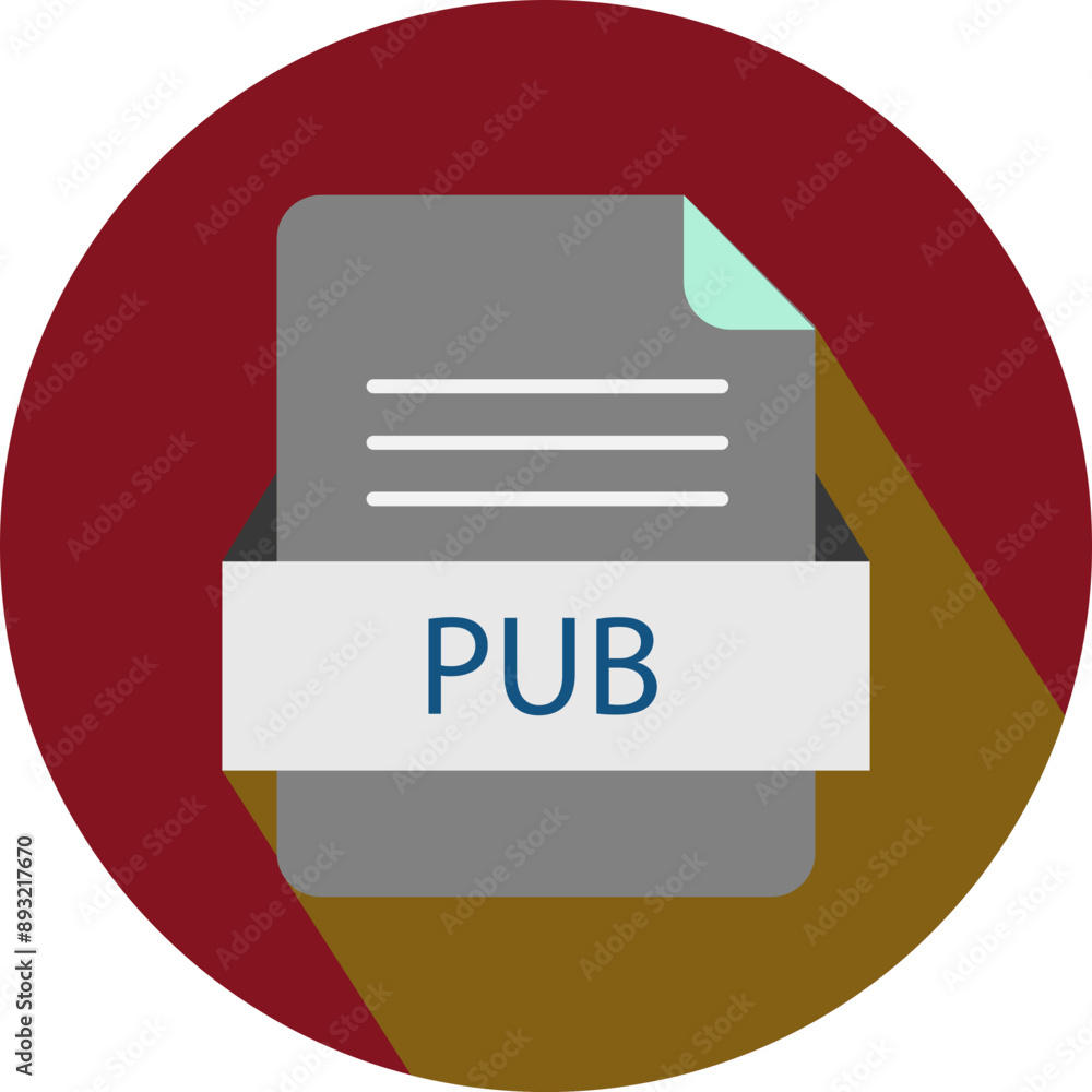 PUB   File icon with black shadow