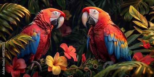 Exotic colorful background ...