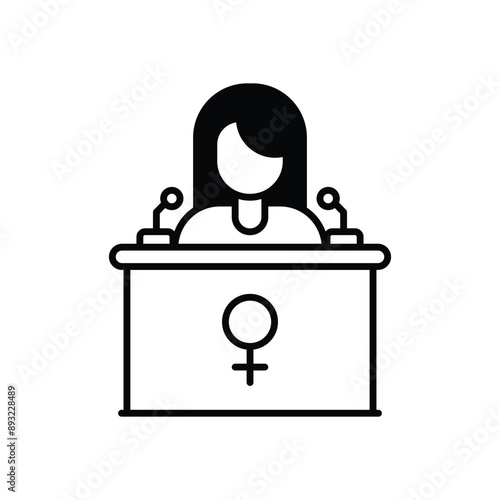 Women in Leadership vector icon © vector squad