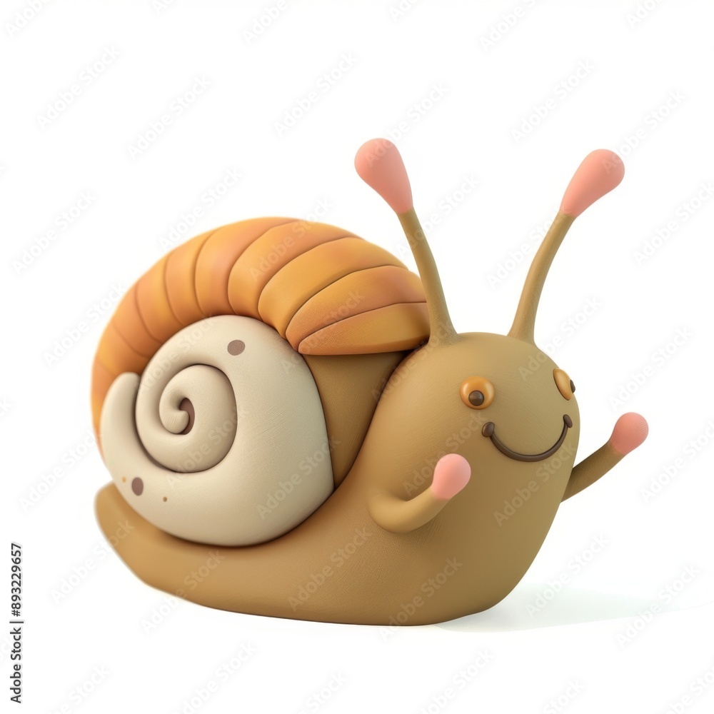 cute snail isolated on white background cute snail isolated on white background